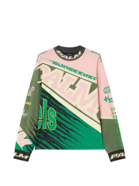 Palm Angels long-sleeve graphic T-shirt Pink PMAB05IS26JER0013055