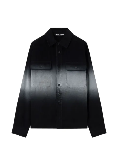 Palm Angels gradient-effect shirt jacket Black PMES024S26FAB0011003