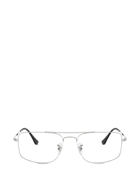 Ray-Ban rectangle frame glasses Silver RB6579