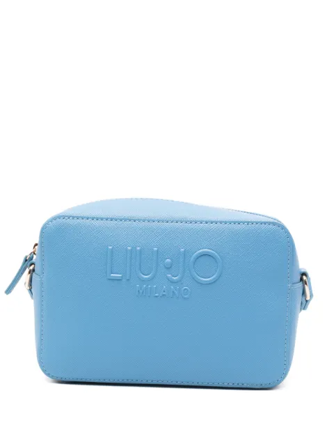 LIU JO embossed-logo shoulder bag Blue AA6153ES029