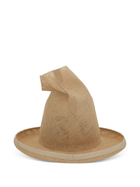 Comme Des Garçons shaped open-top hat Neutrals GQK603S261ECRU