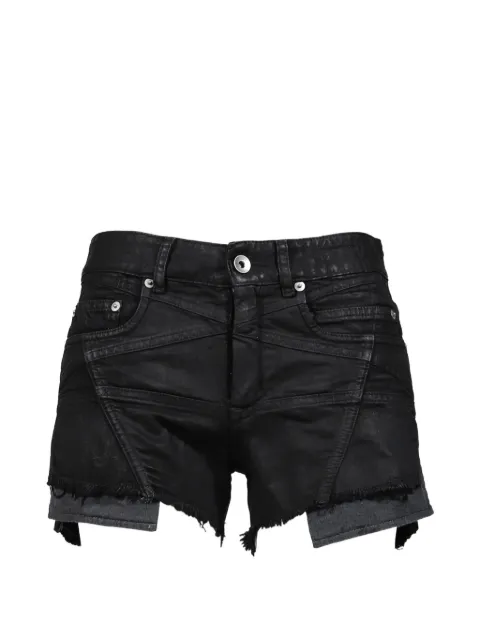 Rick Owens DRKSHDW Lana Cut Offs frayed shorts Black DS01F4300DBKET2
