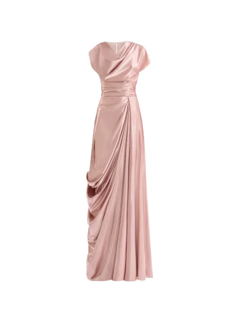 Gemy Maalouf cowl-neck draped maxi dress Pink EDSS262149LD