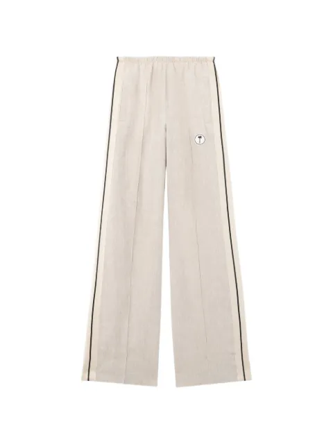Palm Angels Tree-logo track pants Neutrals PWCJ03CS26FAB0016103