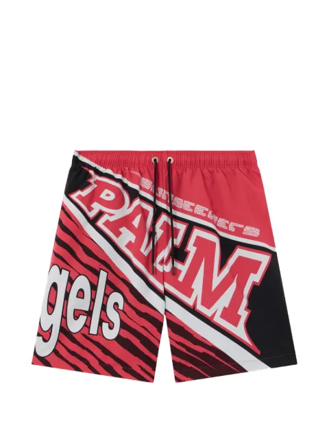 Palm Angels Racing graphic swimshorts Red PMFD01BS26FAB0012510
