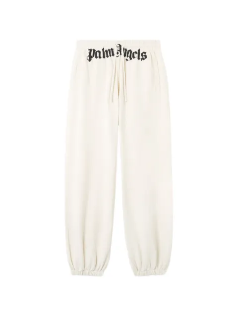 Palm Angels logo elasticated track pants Neutrals PMCH025S26FLE0010310