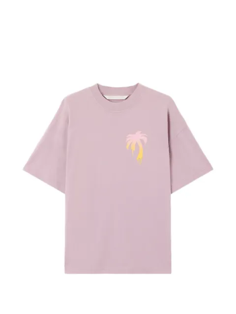 Palm Angels palm-graphic T-shirt Purple PWAA07BS26JER0043601