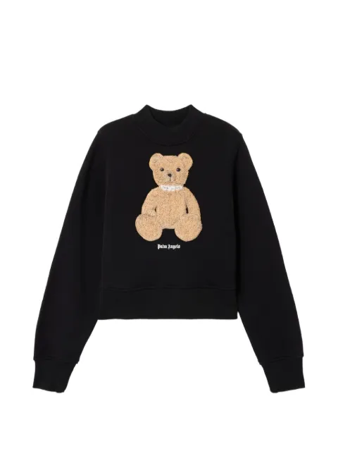 Palm Angels bear-graphic sweatshirt Black PWBA016S26FLE0061060