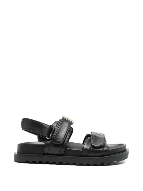 GUESS USA logo-plaque sandals Black FLJFBLELE03