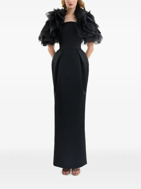Gemy Maalouf strapless maxi dress Black GMSS267787LDBLDRESSWITHBOLERO