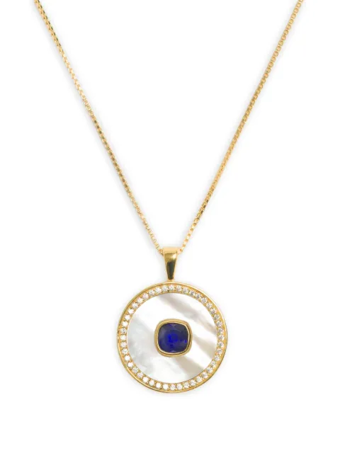 FREYA ROSE September mother-of-pearl sapphire necklace Gold GEMSTONEMOTHEROFPEARLNECKLACE