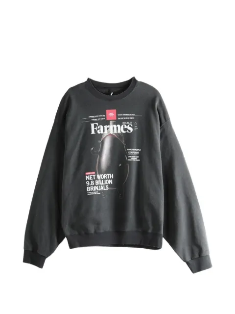 Doublet Farmes Magazine Cover printed sweatshirt Grey 26SS35CS431