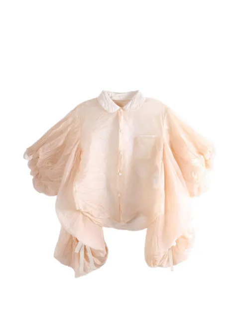 Comme Des Garçons Comme Des Garçons puff-sleeve blouse Neutrals TQB008