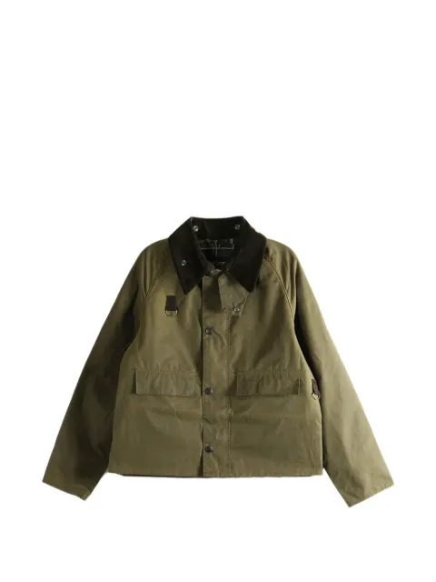 Barbour Spey slim waxed jacket Green MWX1212SN91