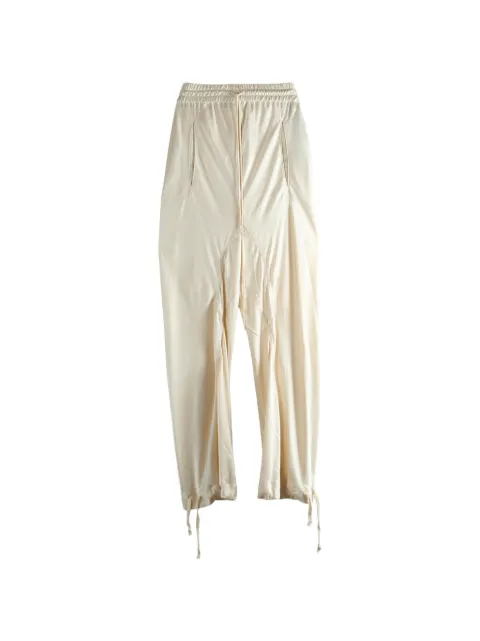 YEHUAFAN drawstring trousers Neutrals 1014