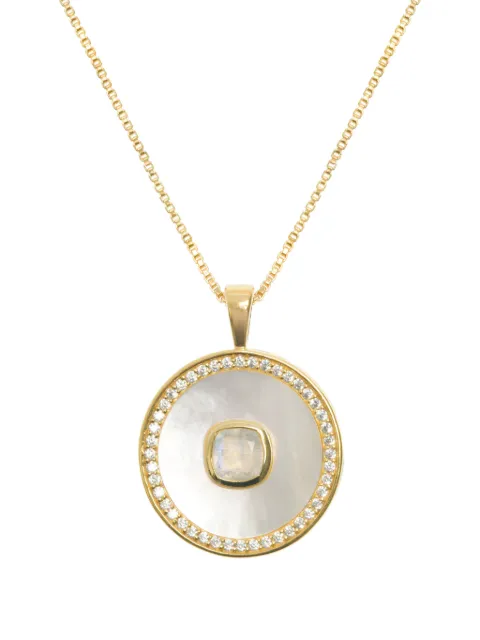 FREYA ROSE June moonstone mother-of-pearl necklace Gold GEMSTONEMOTHEROFPEARLNECKLACE