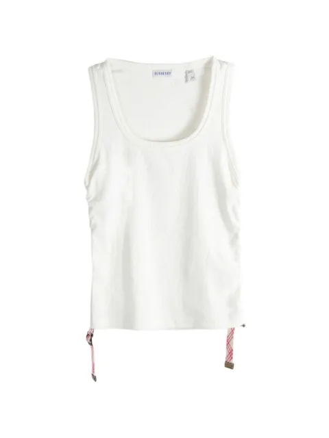 Burberry festival cotton blend tank top White 8123634