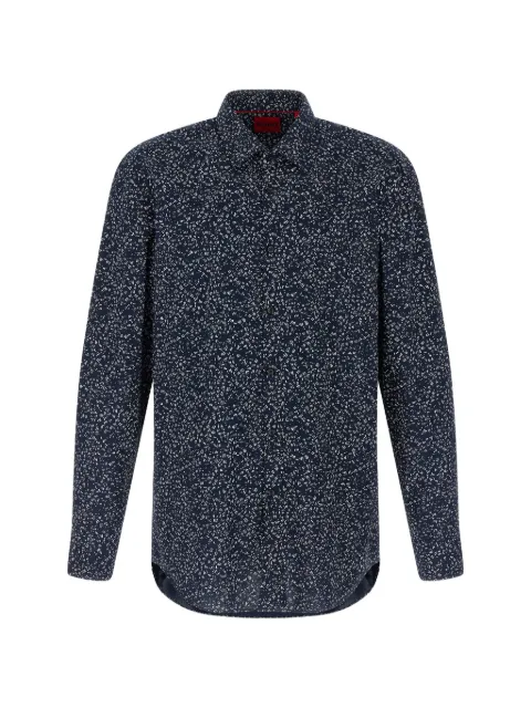 BOSS patterned shirt Blue 50544979413