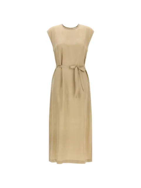 Peserico sleeveless midi dress Neutrals E02498A03704142