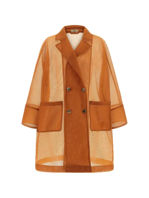 Herno double-breasted coat Orange CA000616D127793820
