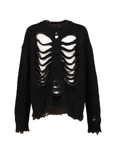 Doublet distressed-effect sweater Black 26SS53KN210BLK