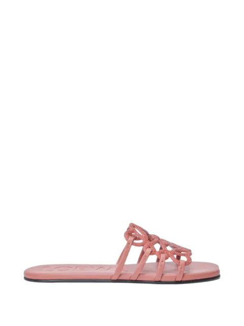 LOEWE Petal Anagram sliders Pink LPEA465X03