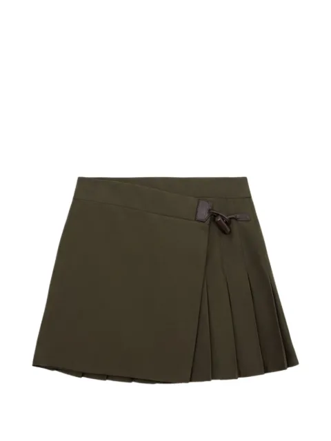 LOEWE pleated mini skirt Green S359Y08XAP
