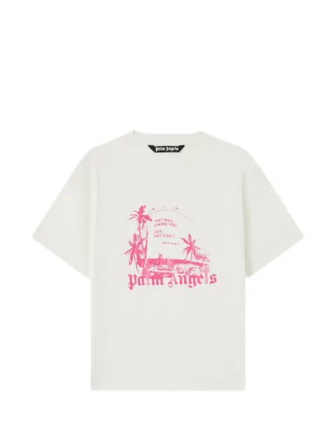 Palm Angels Palm Statement T-shirt Neutrals PMAA109S26JER006