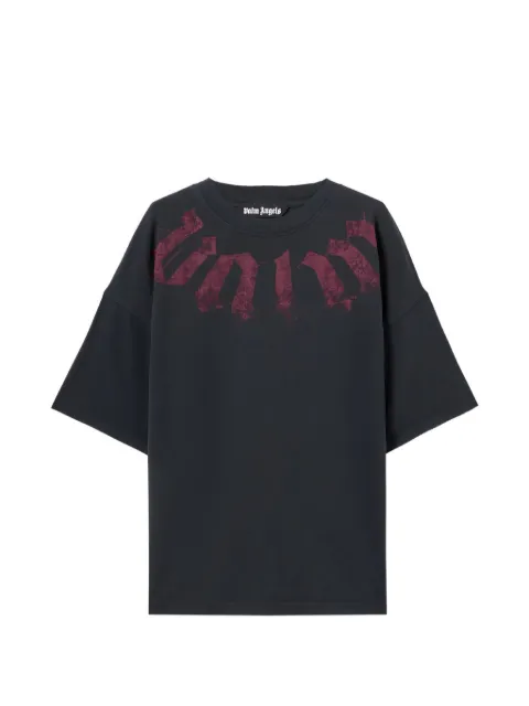 Palm Angels logo oversized T-shirt Black PMAA10DS26JER0021028