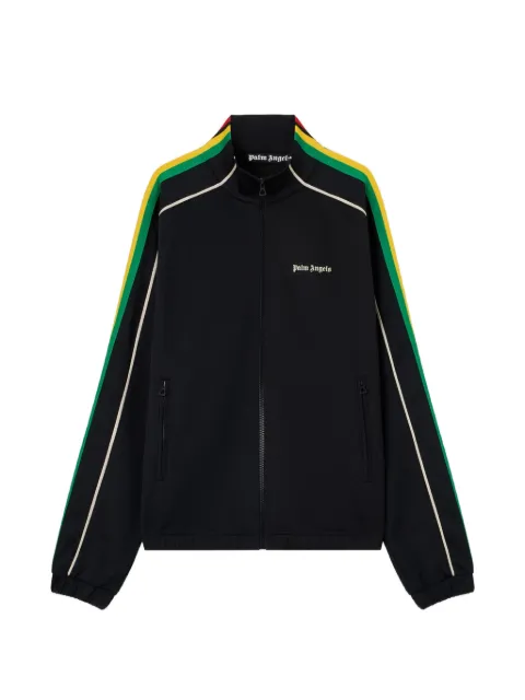 Palm Angels logo striped track jacket Black PMBD08NS26FAB0021003