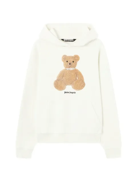 Palm Angels bear graphic hoodie Neutrals PMBB17DS26FLE00C