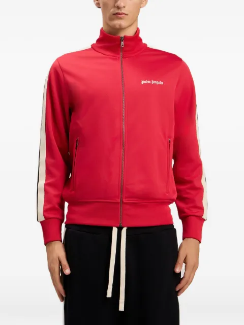Palm Angels logo-stripe track jacket Red PMBD058S26FAB0012503