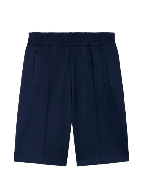 Palm Angels curved logo track shorts Blue PMCL00AS26FAB0014603