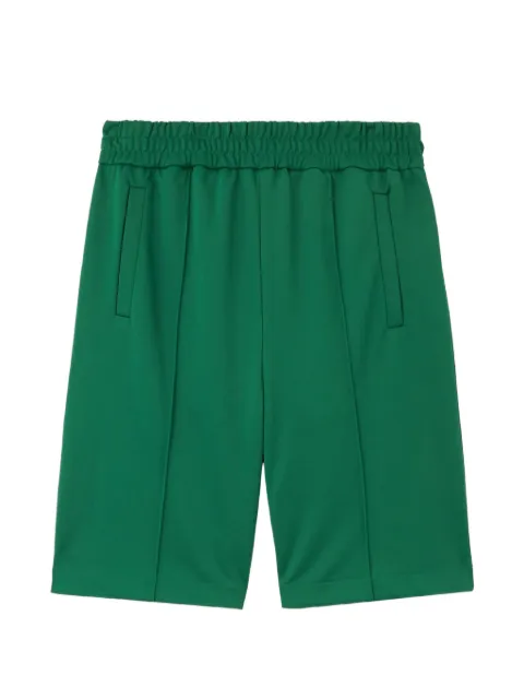 Palm Angels curved logo track shorts Green PMCL00AS26FAB001