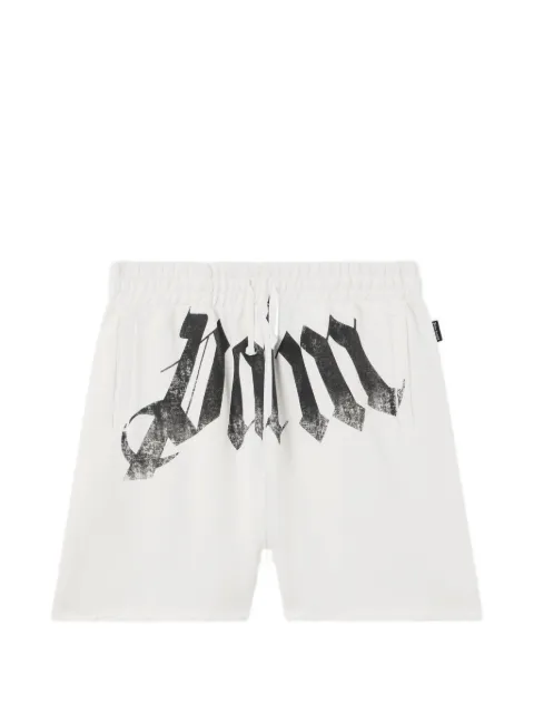 Palm Angels logo elasticated shorts White PMCI02CS26FLE001