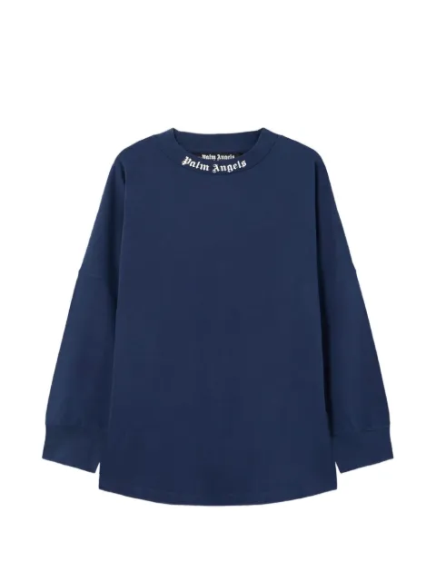 Palm Angels logo-detail sweatshirt Blue PMAB059S26JER0014603
