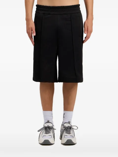 Palm Angels curved logo track shorts Black PMCL00AS26FAB0011003