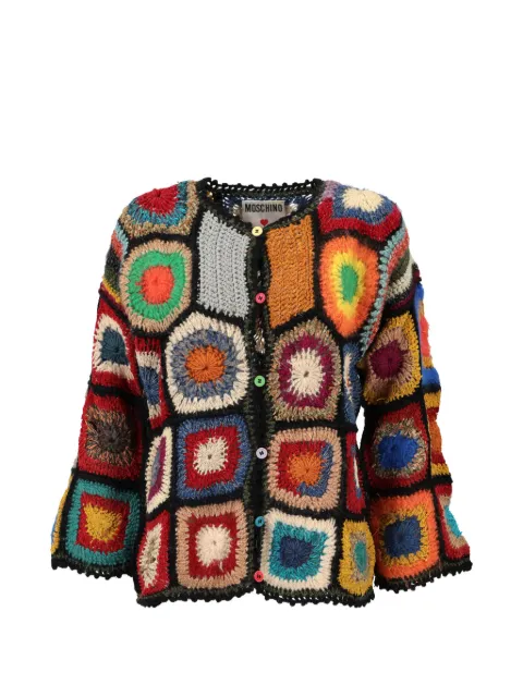 Moschino Pre-Owned multi-coloured crochet cardigan Black W0212202511