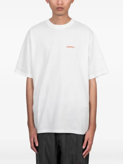 Gramicci ice-sculpture graphic T-shirt White G6SUT118WHITE