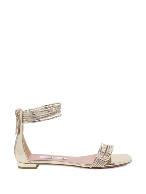 Aquazzura Sway sandals Gold SWYFLAS0SSYSOG