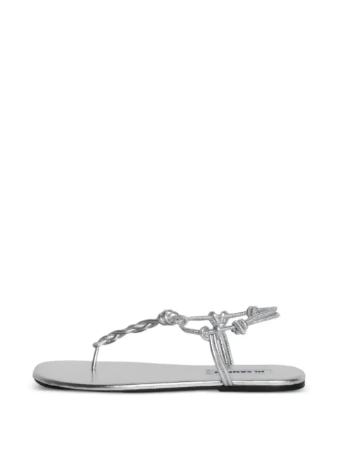 Jil Sander knot-strap flat sandals Grey J16WP0144P4565