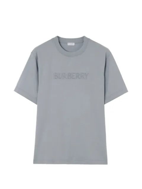 Burberry logo cotton T-shirt Grey 8123422
