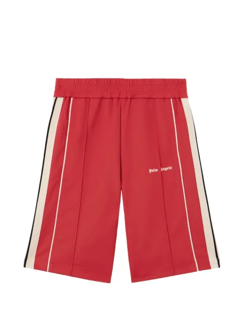 Palm Angels logo track shorts Red PMCL00CS26FAB0012503
