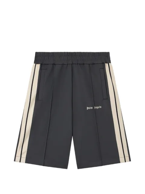 Palm Angels logo stripe track shorts Grey PMCL009S26FAB001