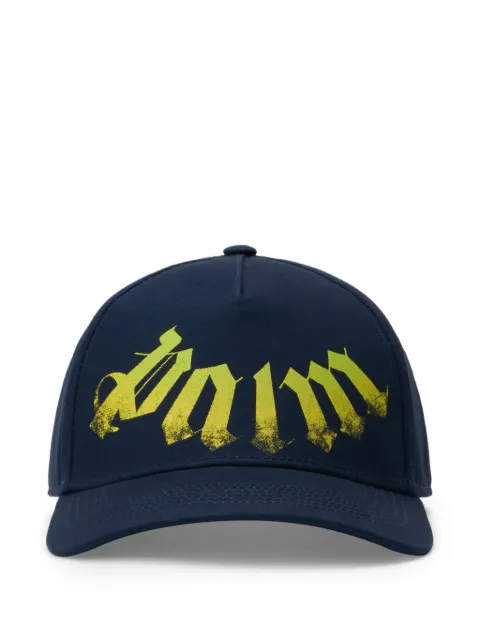 Palm Angels logo adjustable baseball cap Blue PMLB104S26FAB0094614