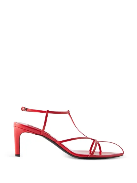 Jil Sander strap heeled sandals Red J15WL0062P6519