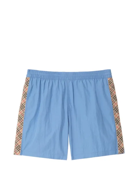 Burberry Check trim swim shorts Blue 8123266