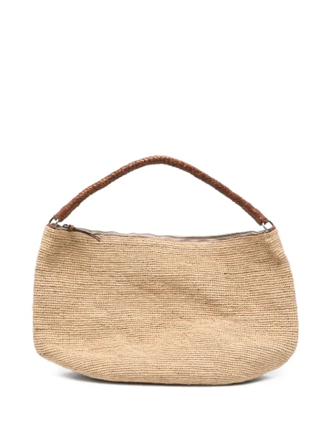 IBELIV Utopia crocheted raffia shoulder bag Neutrals UTOPIA