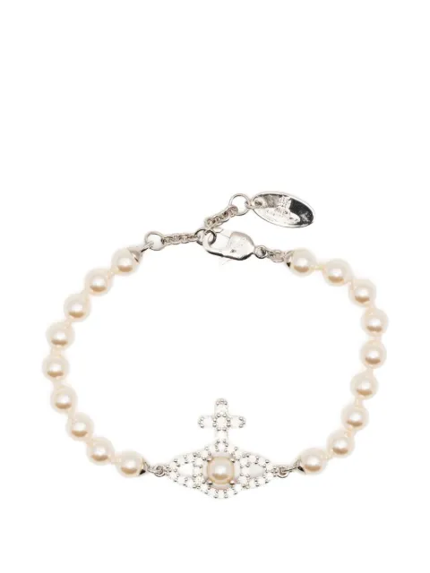 Vivienne Westwood Olympia pearl bracelet Silver 6103007R02P373P373