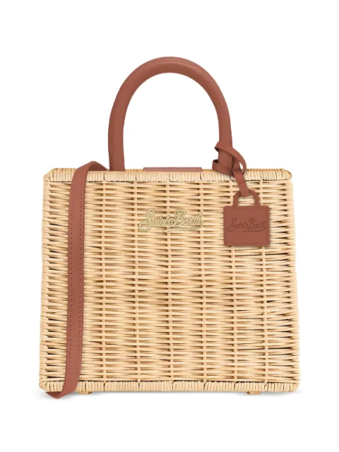 MC2 Saint Barth straw detail tote bag Neutrals SHOPBAGSTRAW